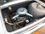 Gloria's engine compartment is color coordinated.